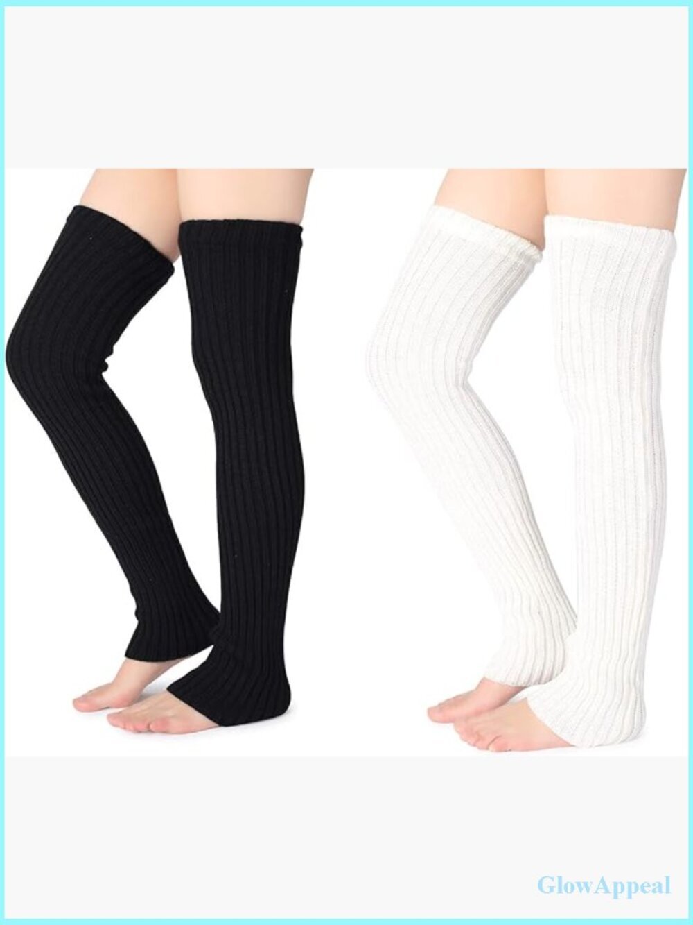 Over Knee Footless Socks Knit Warm Long Leg Warmers